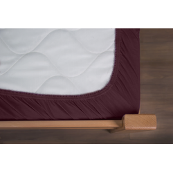 Manjatex Čaršaf sa lastišem, Za dušek od 30cm,150x200cm, Bordo