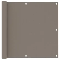Vidaxl vidaXL Balkonska pregrada, sivo-rjava, 90x300 cm, blago Oxford