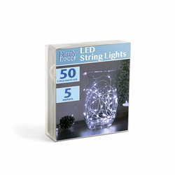 LED lanac 50xLED/3xAA 5,25m hladna bela