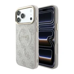 Maska Guess 4G Embossed Classic MagSafe za Samsung iPhone 17 Pro Max/ 18 Pro Max roze