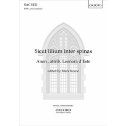 DESTE/KEANE:SICUT LILIUM INTER SPINAS SSSAA