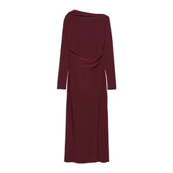 Pull&Bear Obleka burgund