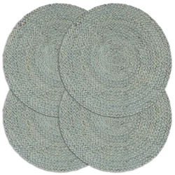 Podmetači 4 kom obični/maslinasti 38 cm okrugli od jute