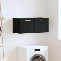 Ormar za Zid Crni hrast 80 x 36.5 x 35 cm Konstruirano drvo