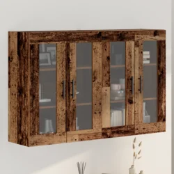 Ormarčići montirani na zid 2 pcs Staro drvo 69,5 x 34 x 90 cm