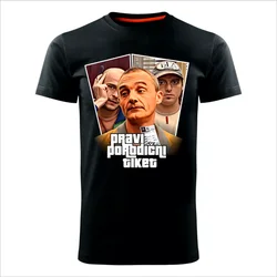 MAJICE BRE Muška majica PRAVI PORODIČNI TIKET crna