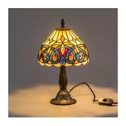 Brilagi - Tiffany vitražna stona lampa LUISA 1xE14/40W/230V