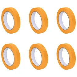Trake za maskiranje slikara 6 pcs Žuta 19mm x 50m Papir