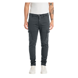 REPLAY Sivoplave Jaan Slim Fit Cargo Jeans M9649E 8366197