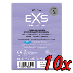 EXS Oral Dam Natural 10 pack