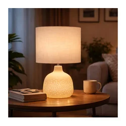ONLI - Stona lampa ELUMA 2xE27/15W/230V 48 cm bela