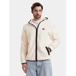 Tommy Jeans Flis Teddy DM0DM19224 Kremna Regular Fit