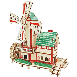 Woodcraft Lesena 3D sestavljanka Mlin na veter