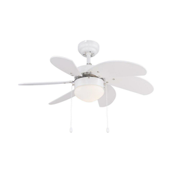 ZEVENTI - Stropni ventilator FAMARA 1xE14/60W/230V bela