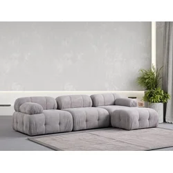 Atelier del Sofa Ugaona garnitura Petite, 290x160 cm, Svetlosiva