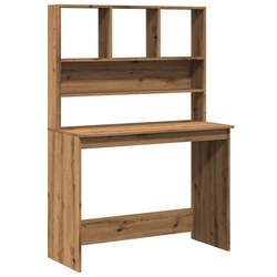 Radni stol s policama boja hrasta artisan 102x45x148 cm drveni