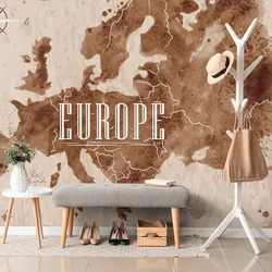 Tapeta retro zemljevid Evrope - 539x363