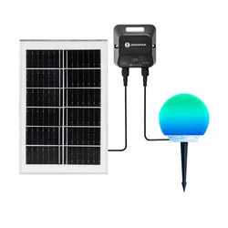 Aigostar LED RGB spoljna prigušiva lampa MESH 20W/3,7V 4000mAh 2700-6500K IP65 prečnik 15 cm