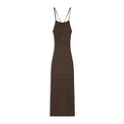 Bershka Pletena obleka rjava