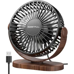 SWEETFULL Mini USB Namizni Ventilator s 3 Hitrostmi