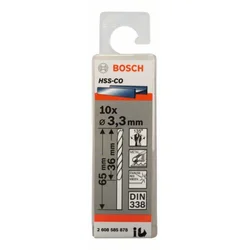 Bosch burgija za metal HSS-Co, din 338 3,3 x 36 x 65 mm, 1 komad ( 2608585878. )