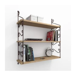 HANAH HOME Zidna polica Seramoni 3lu Oak
