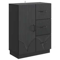 Kreveta s ladicama Crna 66 x 34,5 x 87 cm Konstruirano drvo