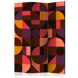 artgeist Paravan Geometric Mosaic, 3-Delni, Dvostranski