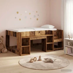 Krevet za djecu s ladicama Staro drvo 80 x 160 cm