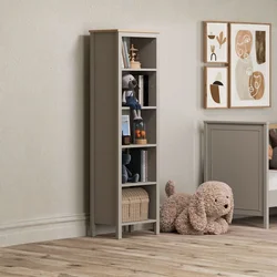 Hanah Home Polica za knjige, Siva