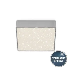 Briloner 7076-414 -LED Stropno svetlo STAR SKY LED/11W/230V 15x15 cm srebrna