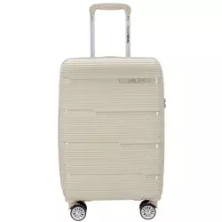 Kabinski kovček TRAVEL AND MORE Unbreakable - zlat, trdi, 35 l
