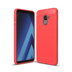 Maska Silicone Defender za Samsung A8 Plus/A730 (2018) crvena.