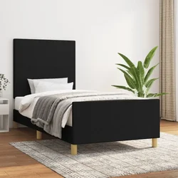 Okvir za krevet bez madraca crni 80x200cm od tkanine
