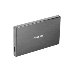 Natec Rhino go HDD/SSD external enclosure 2.5, aluminium, black ( NKZ-0941 )