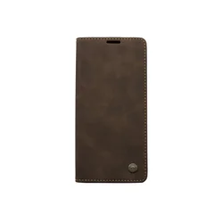 Maska za telefon LEATHER RETRO FLIP za Samsung S21 FE/G990B, Tamnobraon