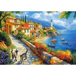 Castorland - Puzzle Beli zaliv Lighthouse Bay - 500 kosov