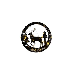 Wallity Zidna dekoracija XMASBLACK-032, 60x60 cm, Crna