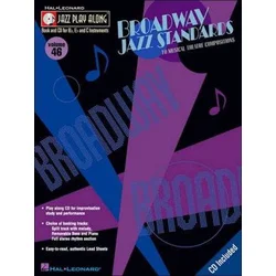 BROADWAY JAZZ STANDARDS JAZZ PLAY ALONG +CD FOR Bb,Eb ANS C INSTRUMENTS