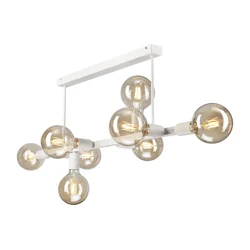 Lestenec na drogu ASTRID 8xE27/60W/230V bela