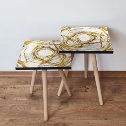Hanah Home Set klub stočića 2Shp101, 2 komada, Šareni