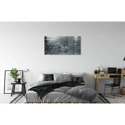 tulup.si Slika na steklu Water drop splash 120x60 cm 2 obešalnika