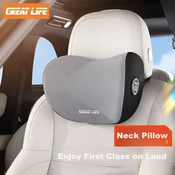 Great Life Set jastuka za vrat i leđa za auto sedište, Sivi