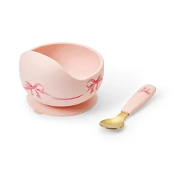 Elodie rosie bow silikonski set za jelo