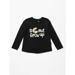 FOX Majica za devojčice Donut Grow Up crna