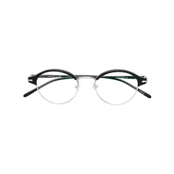 Epos-round frame glasses-unisex-Black