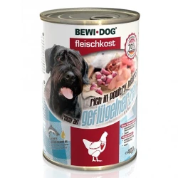Konzerva New BEWI DOG – perutninska srca, 400 g