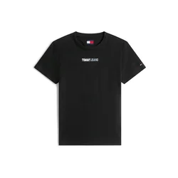 Tommy Jeans Majica ESSENTIAL črna/bela