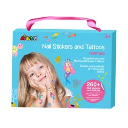 AVENIR nalepke za nohte in tattoo - morska deklica d2