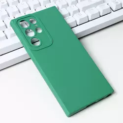 TERACELL Maska za Samsung S908B Galaxy S22 Ultra Silikon Pro Camera zelena